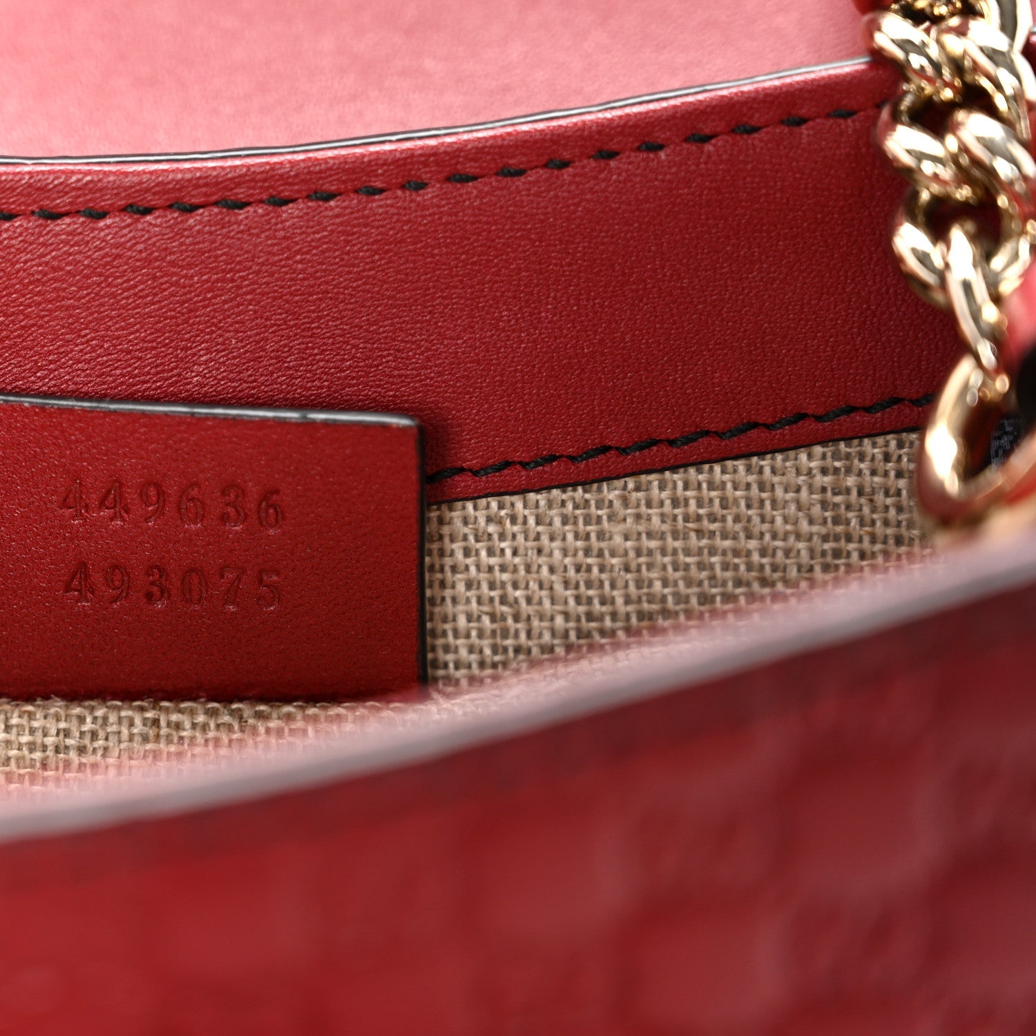 Soft Microguccissima Mini Emily Chain Shoulder Bag Rosso £¨ Direct shipment via from wholesalehk.shop