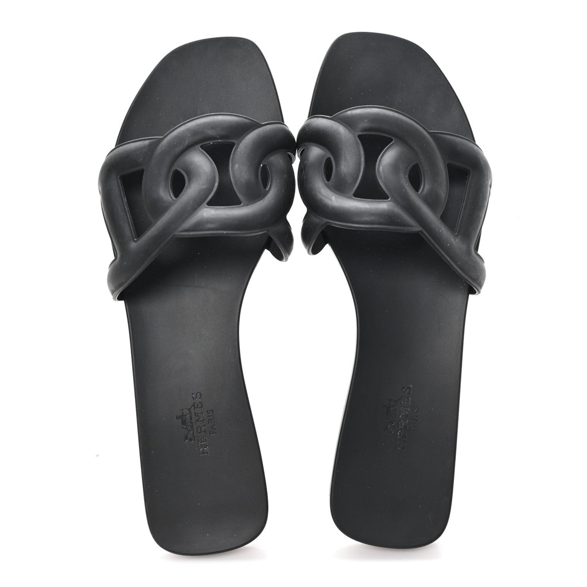Rubber Aloha Sandals 38 Black wholesalehk.shop