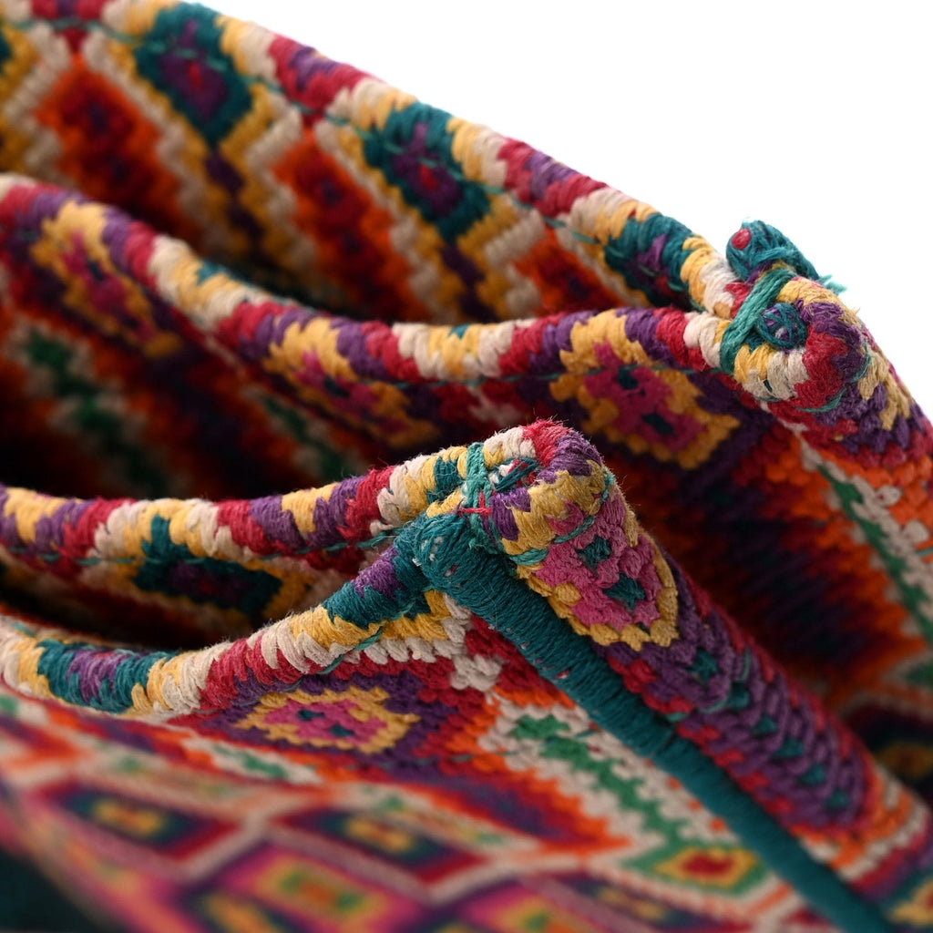 Canvas Embroidered Large Mexican Crafts Book Tote Orange Multicolor £¨ Direct shipment via from wholesalehk.shop