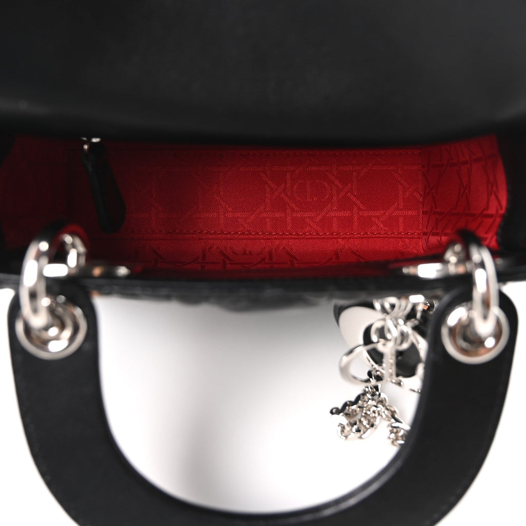 Lambskin Cannage Mini Lady Dior Black wholesalehk.shop