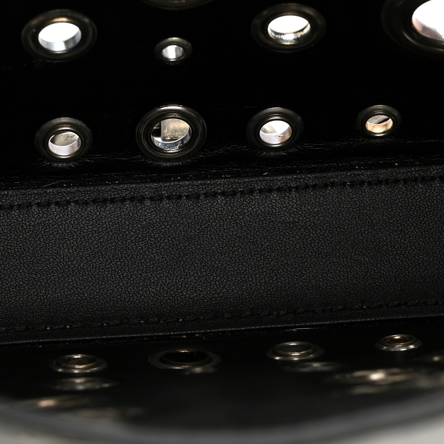 Calfskin Ha Ha Ha Jackie 1961 Eyelet Hobo Black £¨ Direct shipment via from wholesalehk.shop