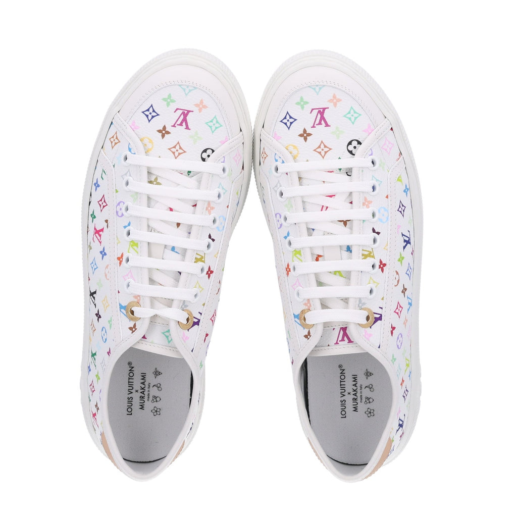LV X TM Calfskin Monogram Multicolor Lagoon Sneakers 40 White £¨ Direct shipment via from wholesalehk.shop