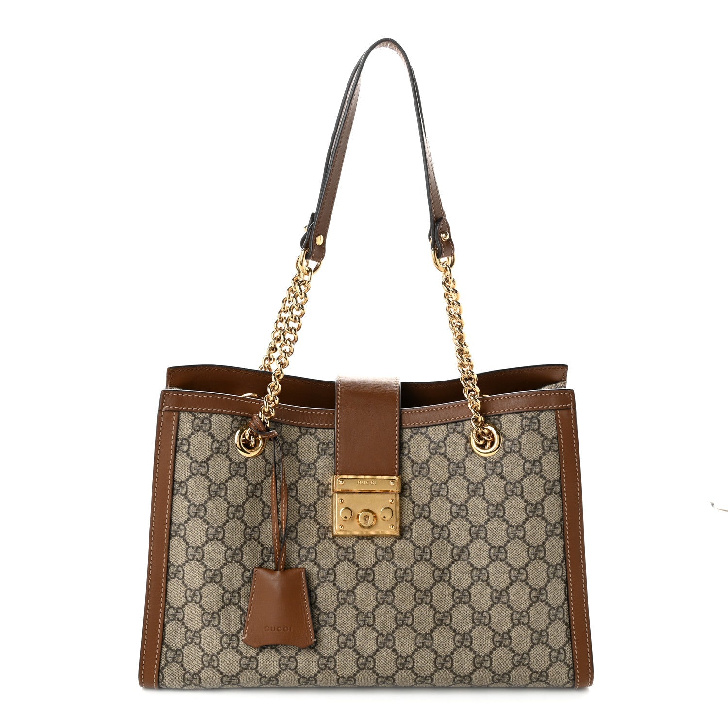 GG Supreme Monogram Medium Padlock Tote Beige Cuir £¨ Direct shipment via from wholesalehk.shop