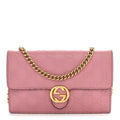 Guccissima Icon Chain Wallet Carmine Rose £¨ Direct shipment via from wholesalehk.shop