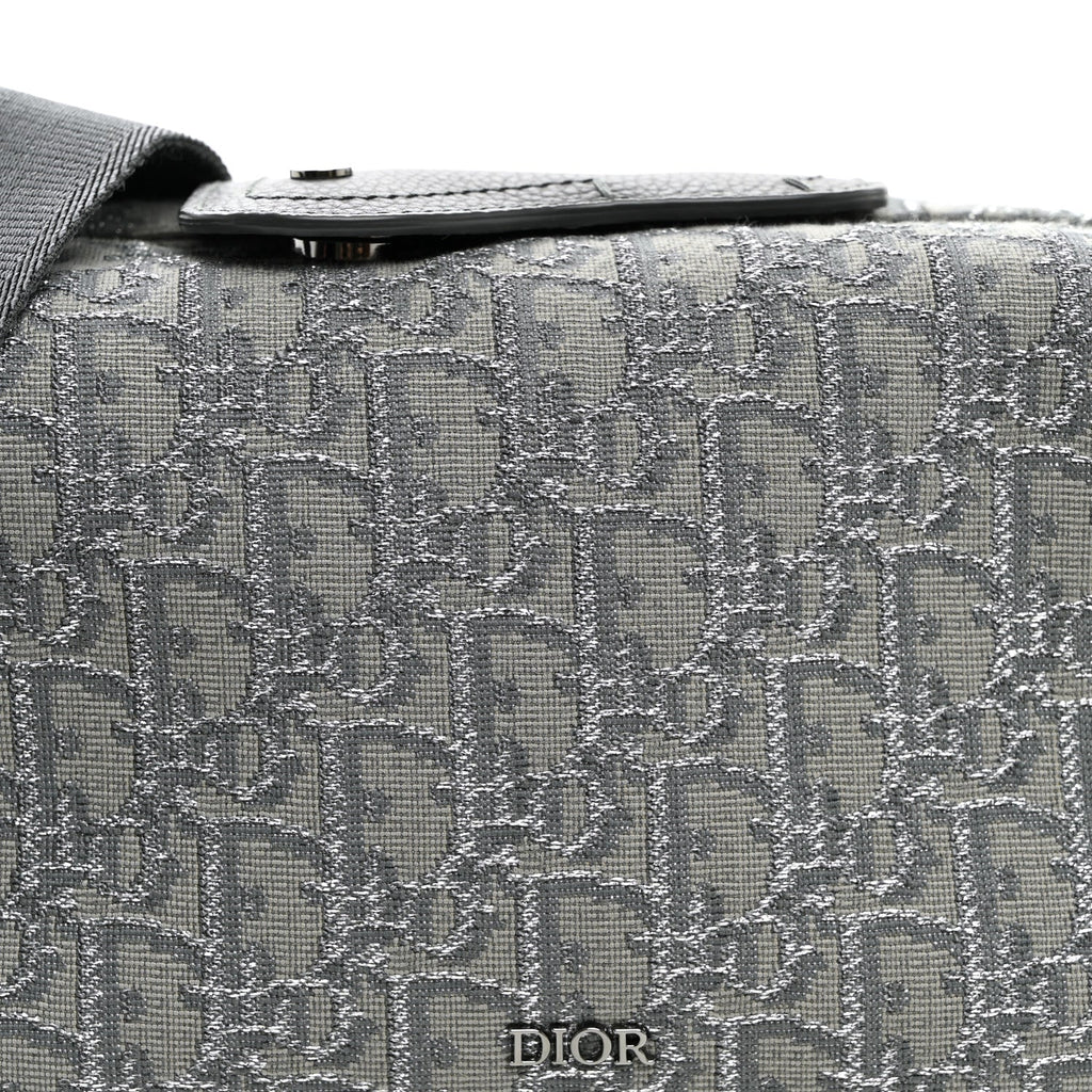 Oblique Jacquard Lingot 22 Bag Silver wholesalehk.shop
