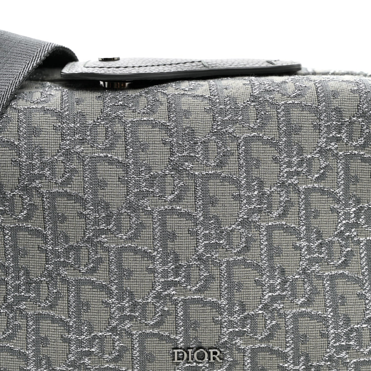 Oblique Jacquard Lingot 22 Bag Silver wholesalehk.shop