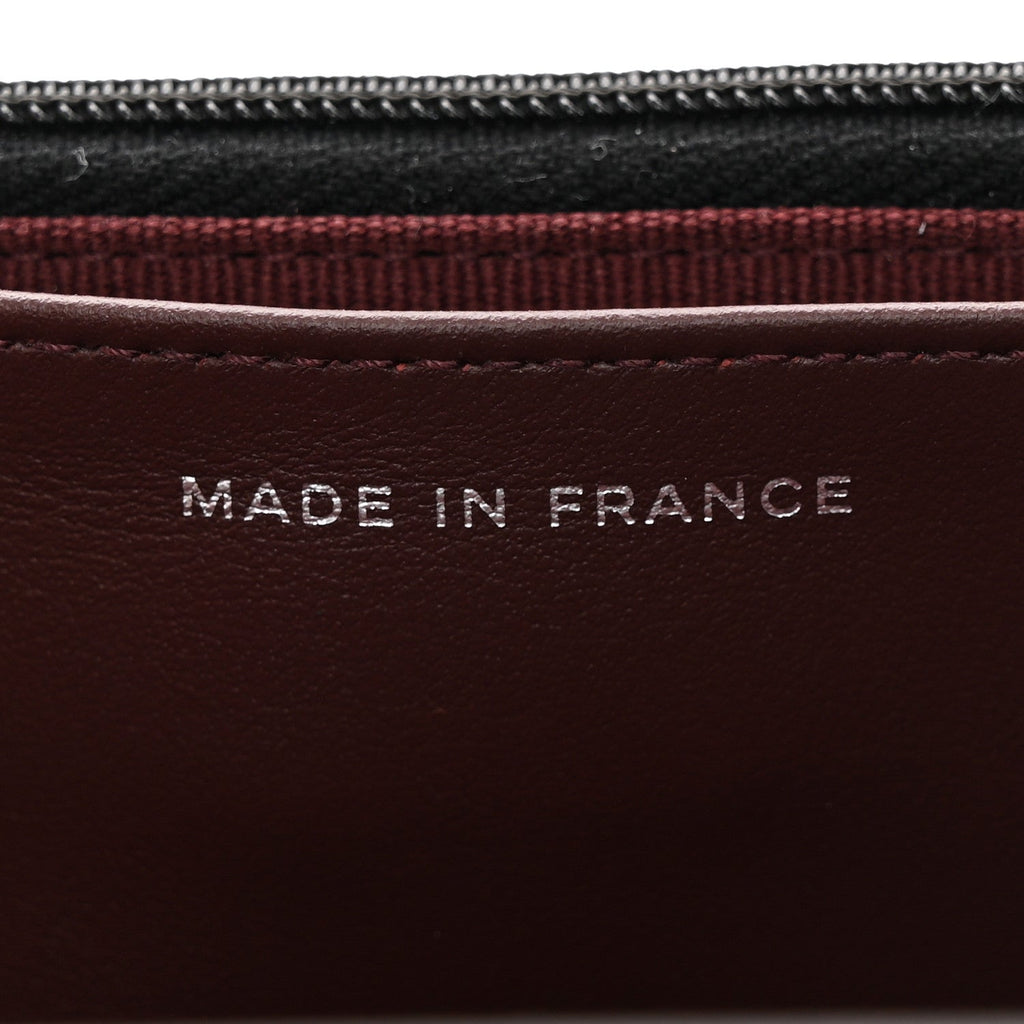 Caviar Quilted CC Turnlock Wallet On Chain WOC Black wholesalehk.shop