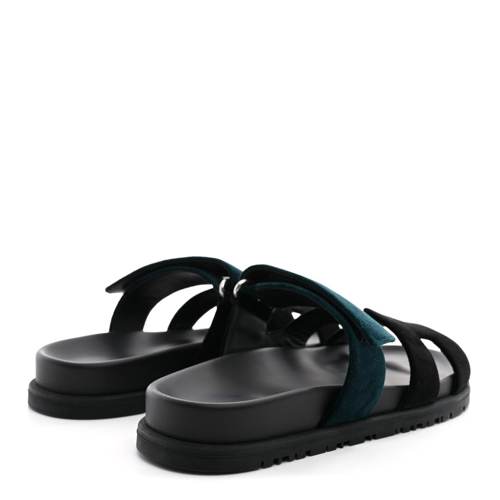 Velvet Womens Chypre Sandals 36 Black Vert Mousse wholesalehk.shop