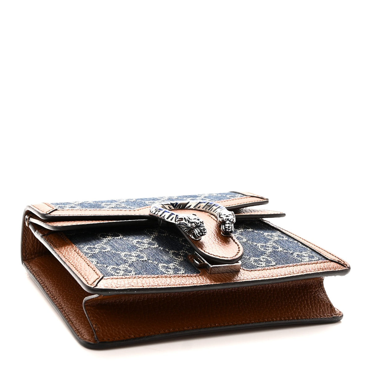 New Denim GG Monogram Dollar Calfskin Enamel Mini Dionysus Shoulder Bag Blue Tea Cuir Epilog Electric Blue wholesalehk.shop