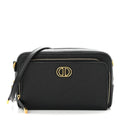 Grained Calfskin Caro Double Pouch Black wholesalehk.shop