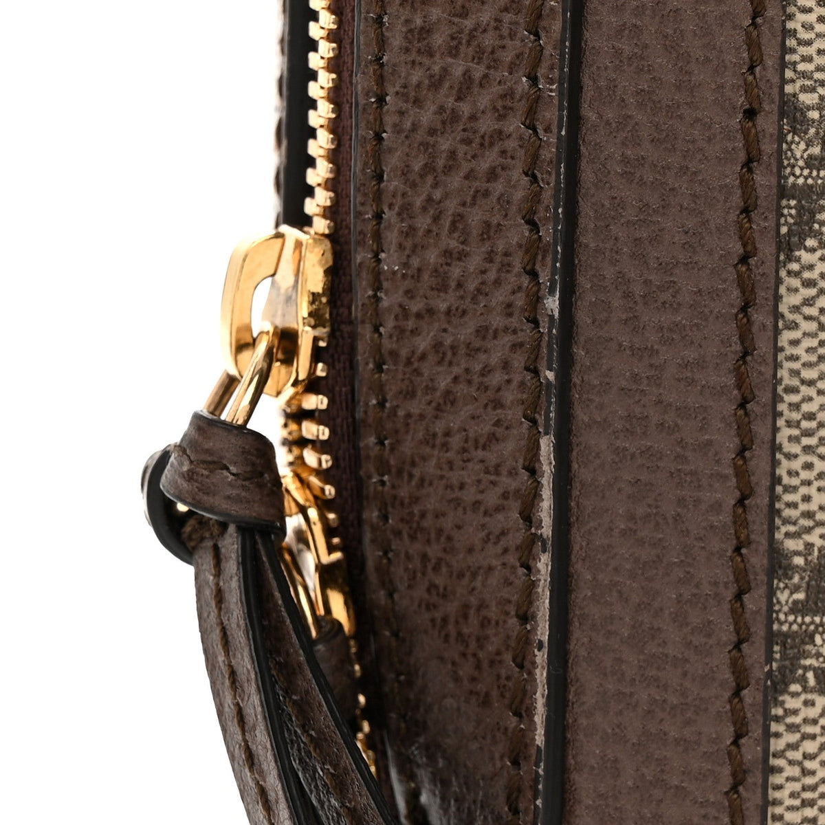 GG Supreme Monogram Web Small Ophidia Top Handle Shoulder Bag Brown wholesalehk.shop