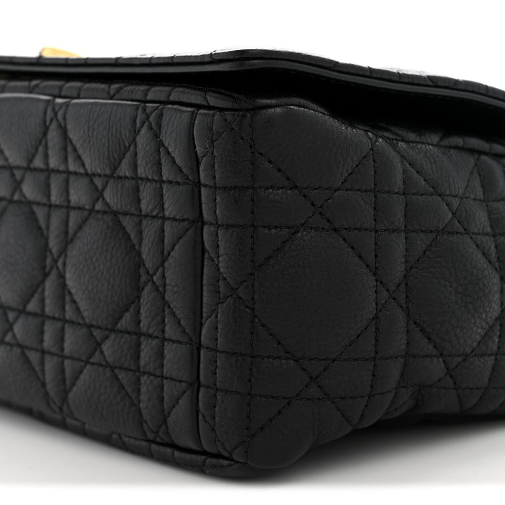Grained Calfskin Cannage Large Caro Bag Black wholesalehk.shop