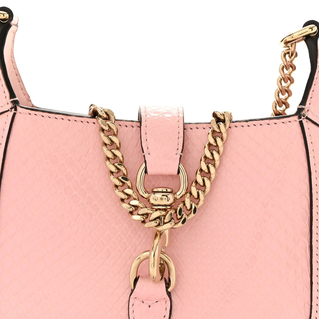 Snakeskin Mini Jackie Notte Bag Pink £¨ Direct shipment via from wholesalehk.shop