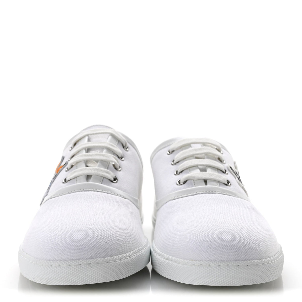 Canvas Embroidered Innocent Sneakers 41 White wholesalehk.shop