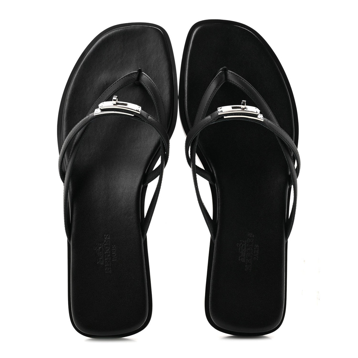 Calfskin Miss Sandals 38 Black wholesalehk.shop