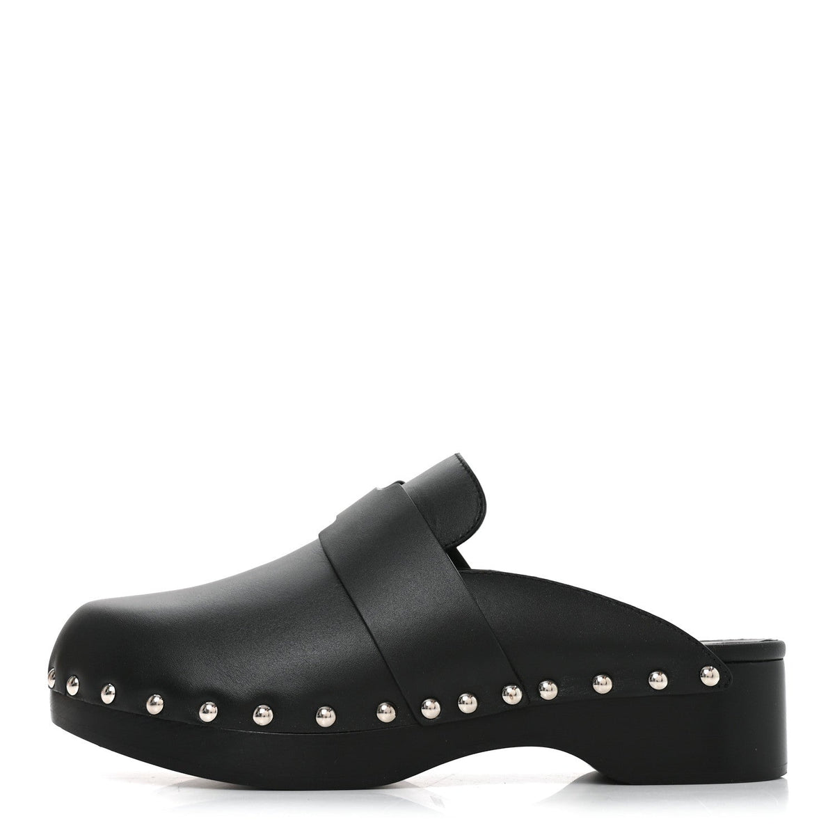 Calfskin Calya Mules 37 Black wholesalehk.shop