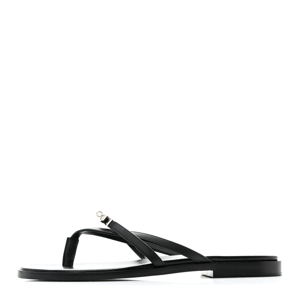 Calfskin Miss Sandals 35 Black wholesalehk.shop