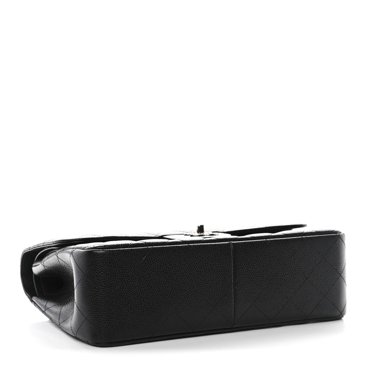 Caviar Quilted Jumbo Double Flap Black wholesalehk.shop