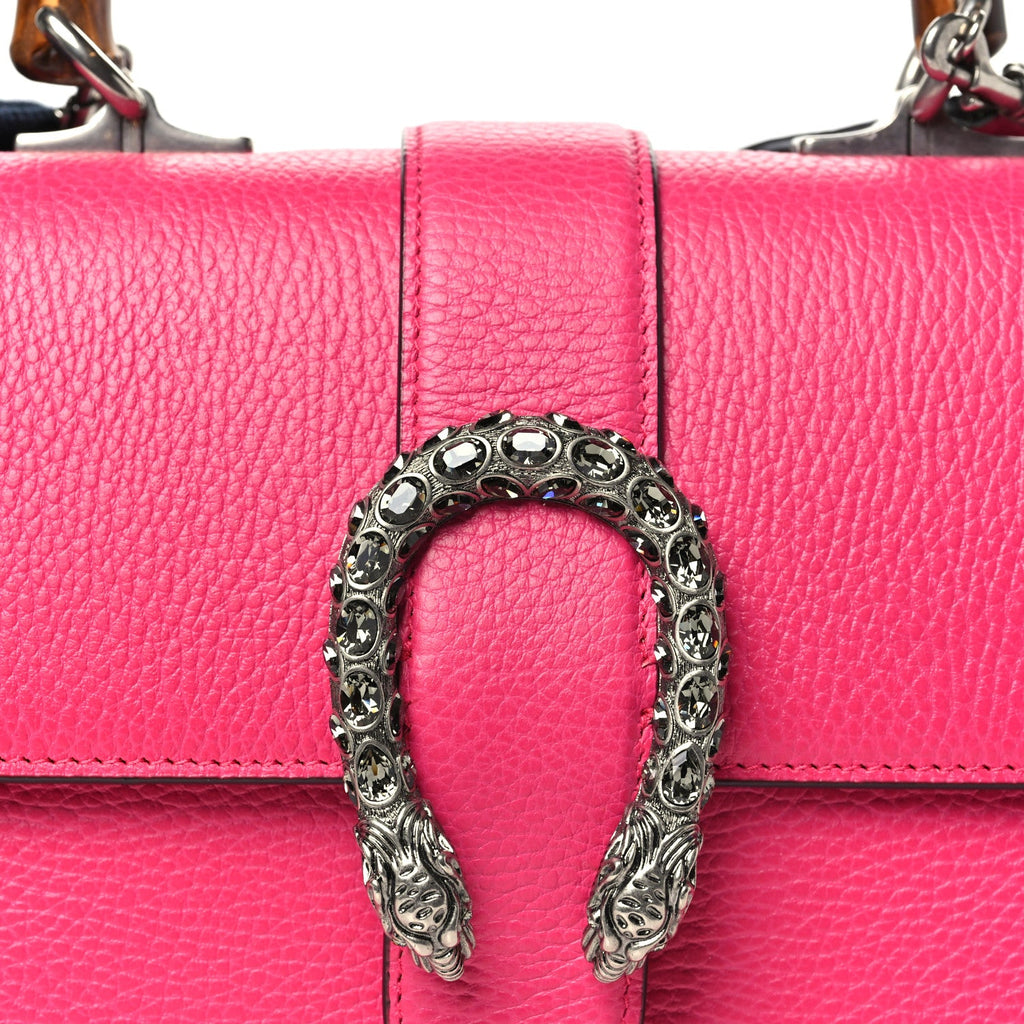 Dollar Calfskin Crystal Web Medium Dionysus Bamboo Top Handle Bag Box Pink Black Diamond wholesalehk.shop