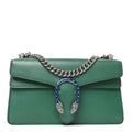 Dollar Calfskin Enamel Small Dionysus Shoulder Bag Emerald Electric Blue wholesalehk.shop