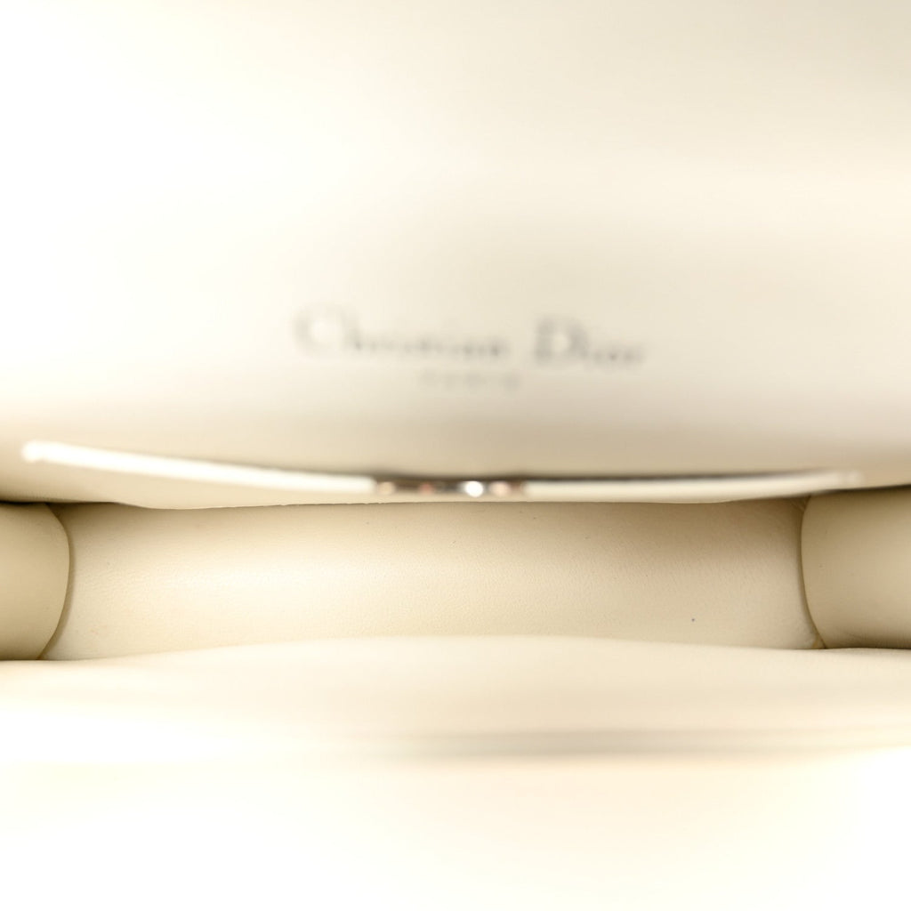Calfskin Printed Mini Diorama Flap Bag White ¡§ Direct shipment via from wholesalehk.shop