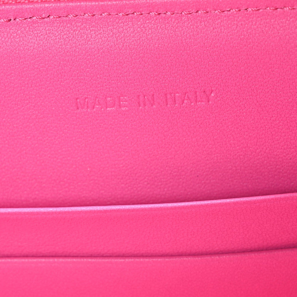 Calfskin CD Signature Oval Crossbody Camera Bag Rani Pink wholesalehk.shop