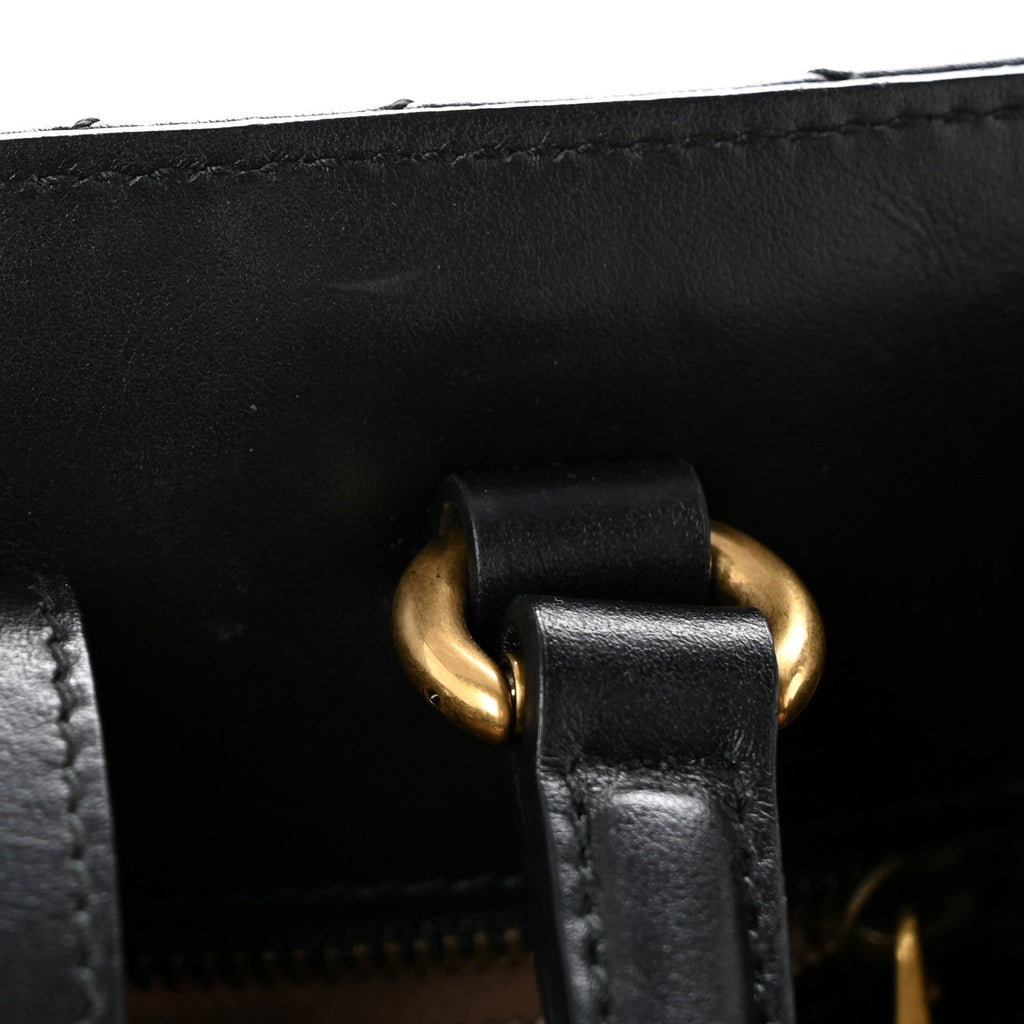 Calfskin Matelasse Small GG Marmont Tote Black wholesalehk.shop