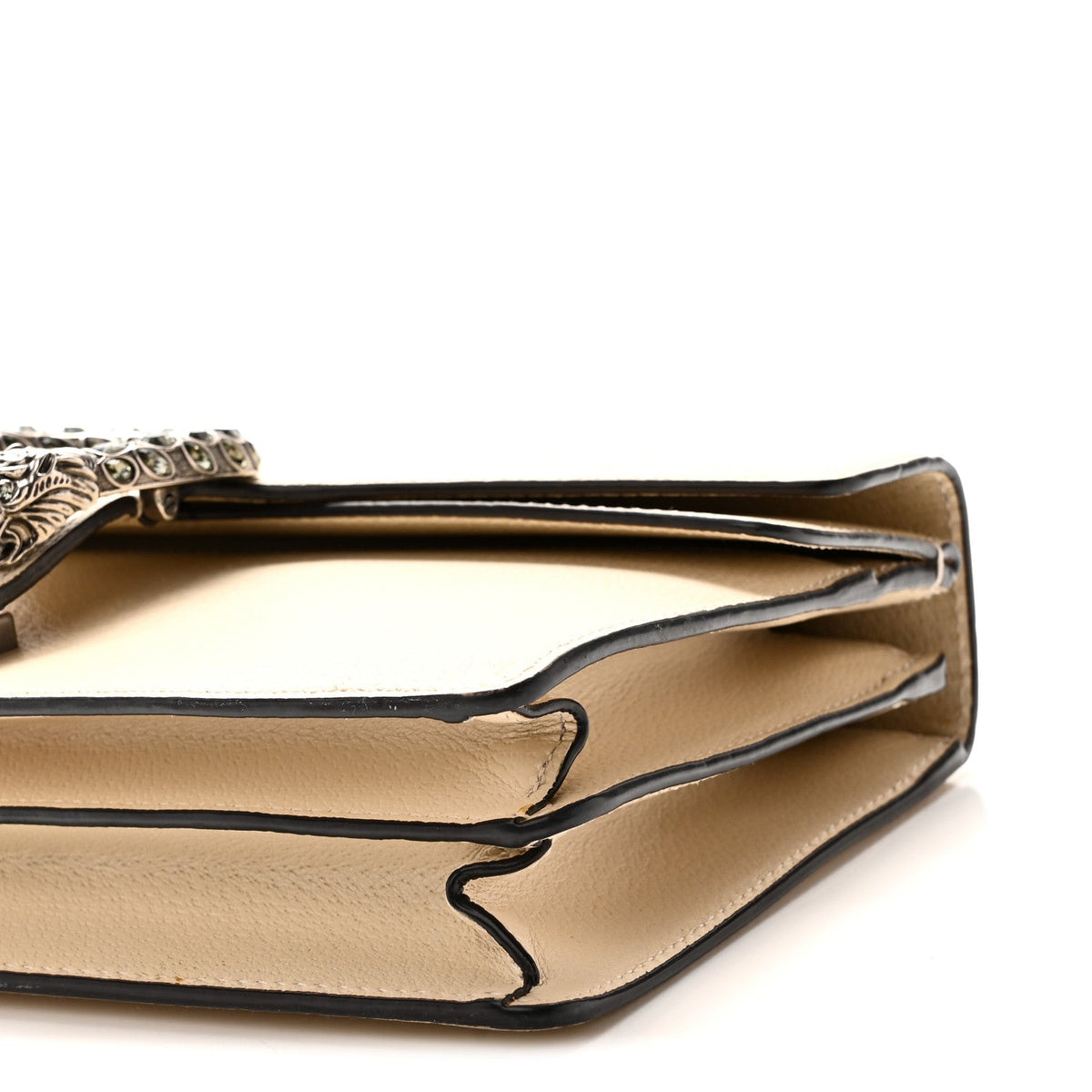 Textured Calfskin Crystal Small Dionysus Shoulder Bag Mystic White wholesalehk.shop