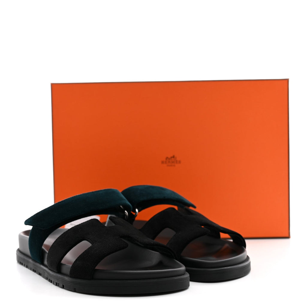 Velvet Womens Chypre Sandals 36 Black Vert Mousse wholesalehk.shop