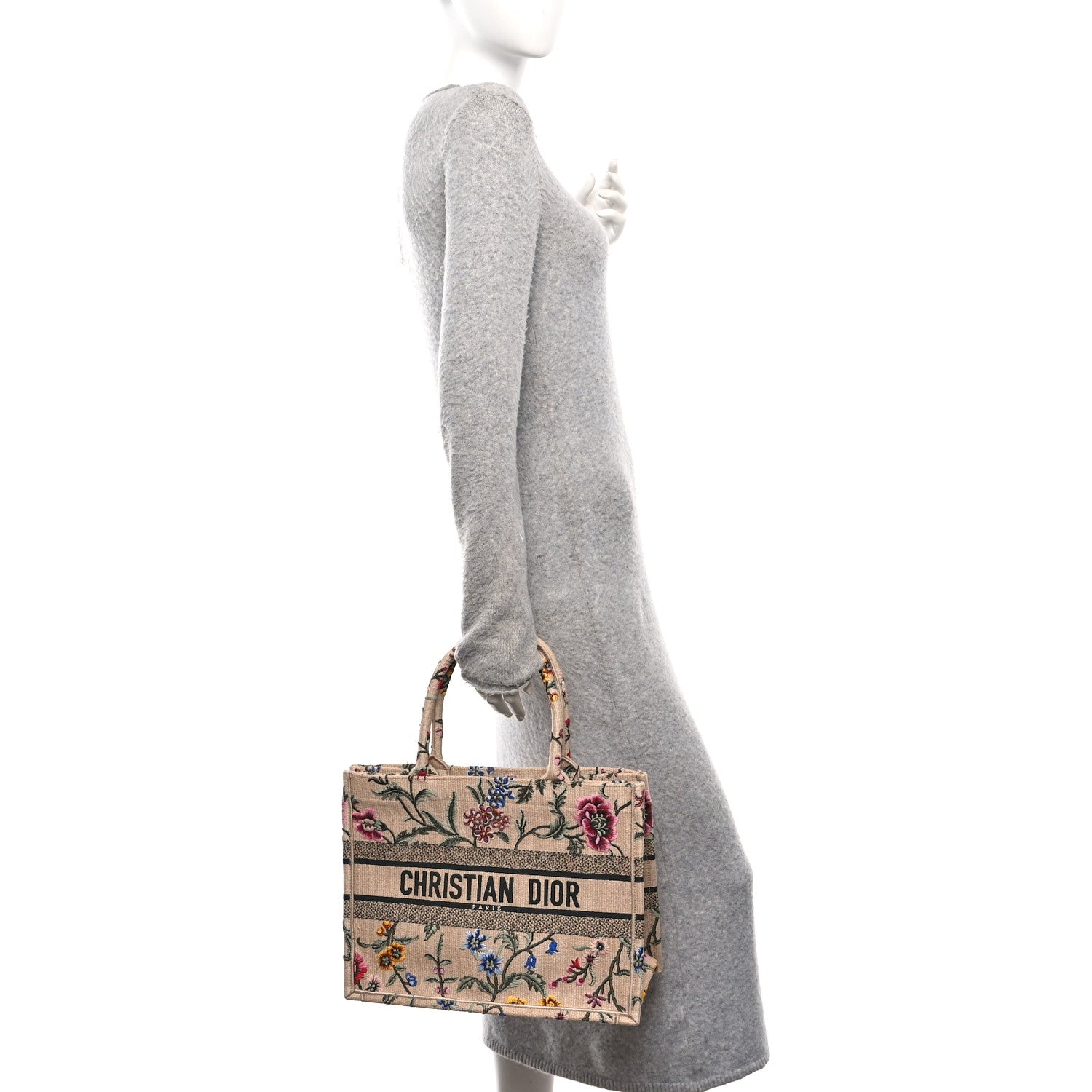 Raffia Embroidered Petites Fleurs Medium Book Tote Natural £¨ Direct shipment via from wholesalehk.shop