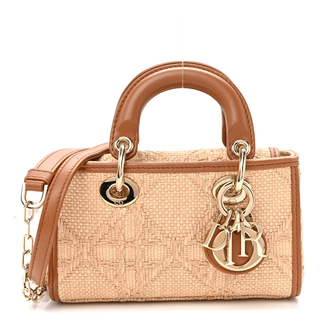 Raffia Micro Cannage Lady D-Joy Natural wholesalehk.shop