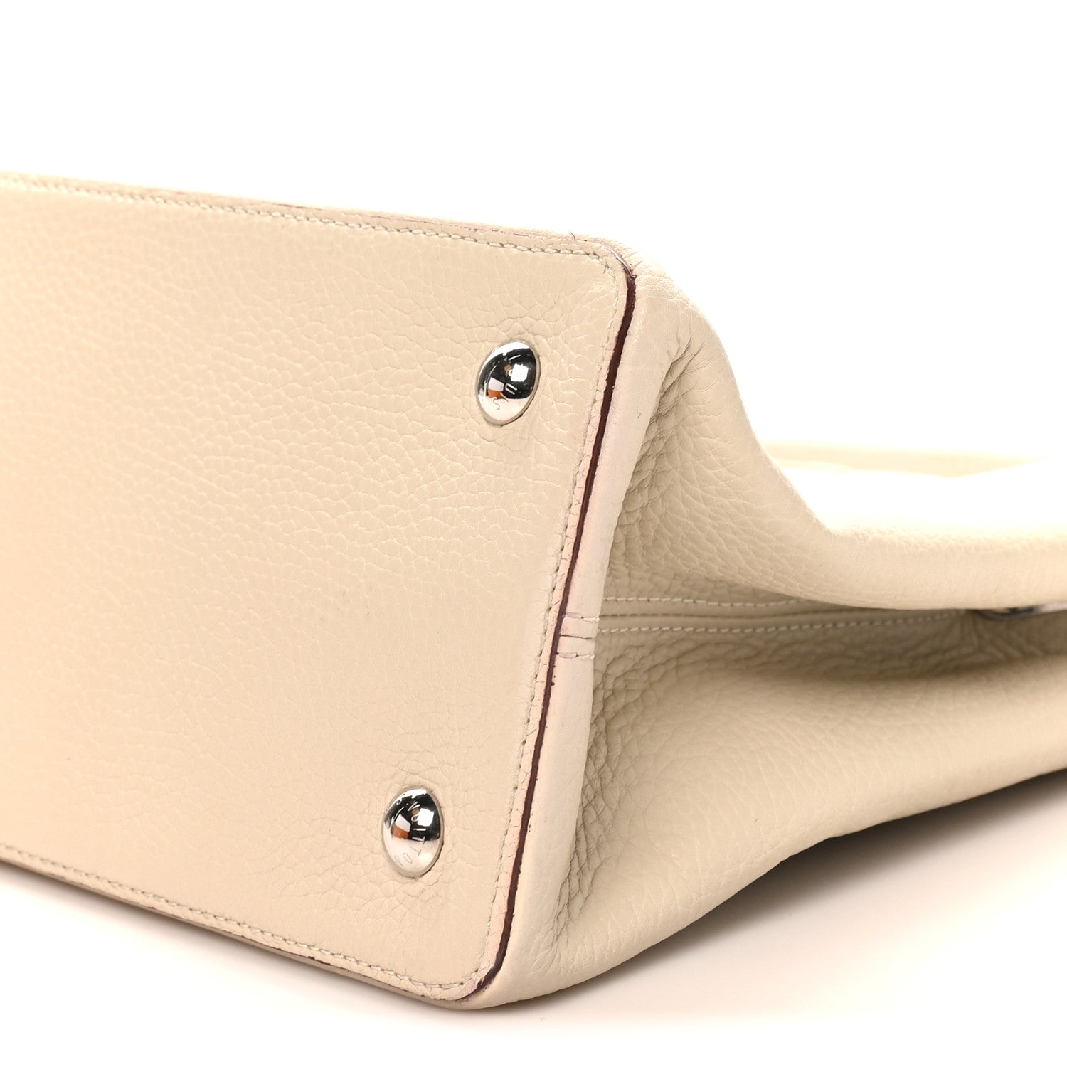 Taurillon Capucines MM Blanc Casse £¨ Direct shipment via from wholesalehk.shop
