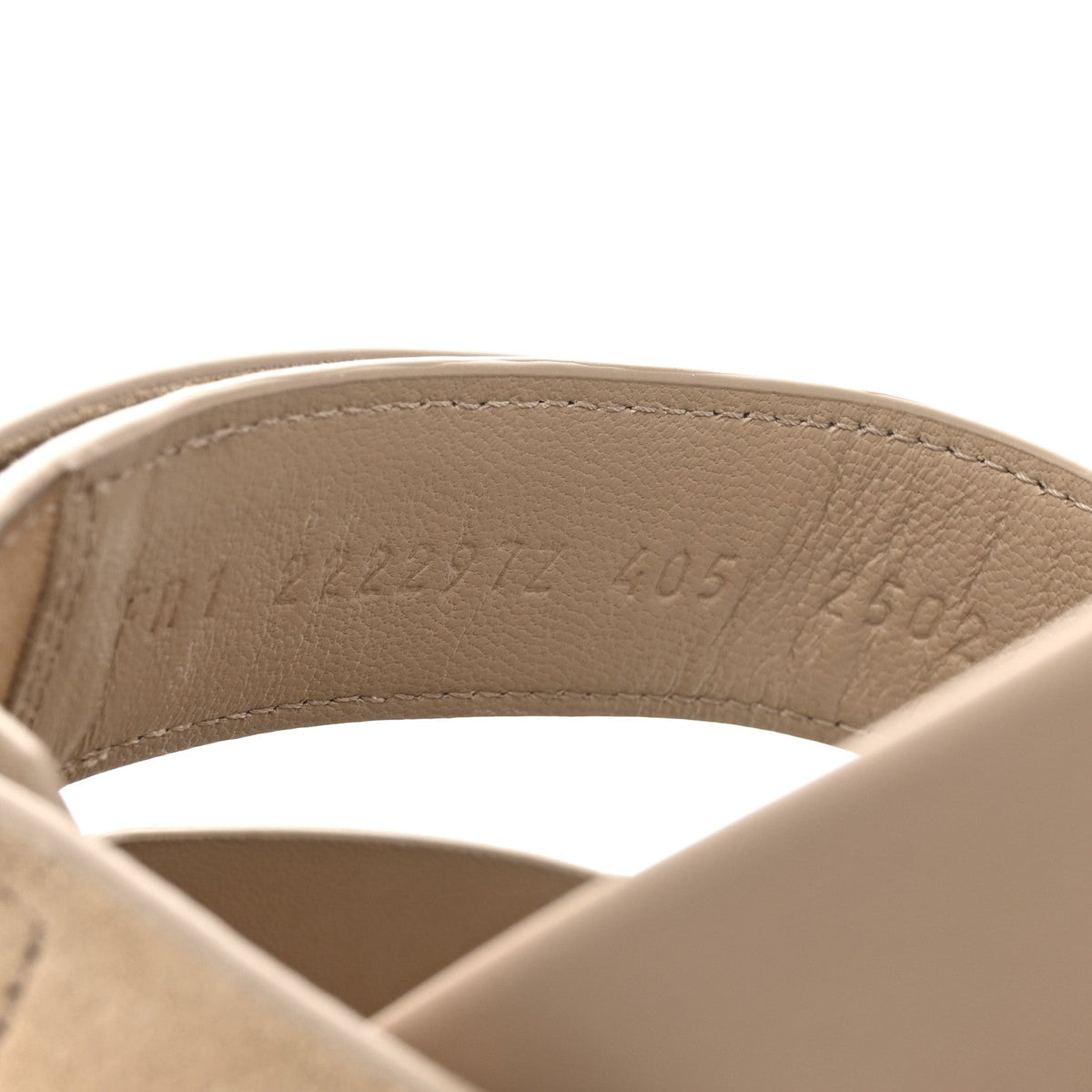 Suede Goatskin Womens Chypre Sandals 40.5 Beige Sable wholesalehk.shop