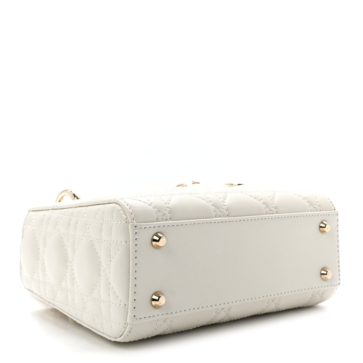 Lambskin Cannage Mini Lady Dior Latte wholesalehk.shop