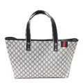 GG Plus Monogram Medium Signature Web Loop Tote Navy wholesalehk.shop