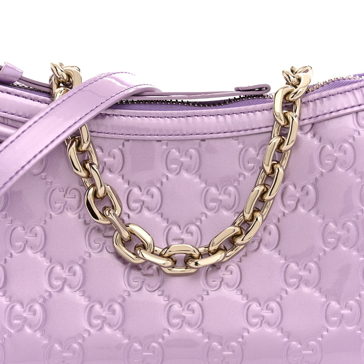 Shine Guccissima Emblem Small Shoulder Bag Lilac Haz £¨ Direct shipment via from wholesalehk.shop