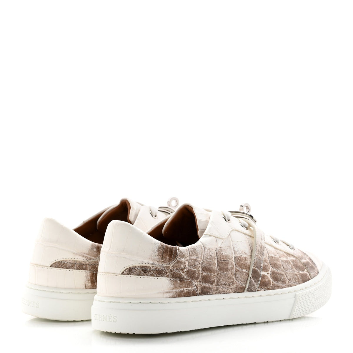 Matte Niloticus Crocodile Himalaya Day Sneaker 37.5 Blanc wholesalehk.shop