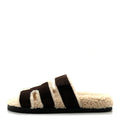 Suede Goatskin Woolskin Womens Chypre Sandals 37.5 Marron Ebene wholesalehk.shop