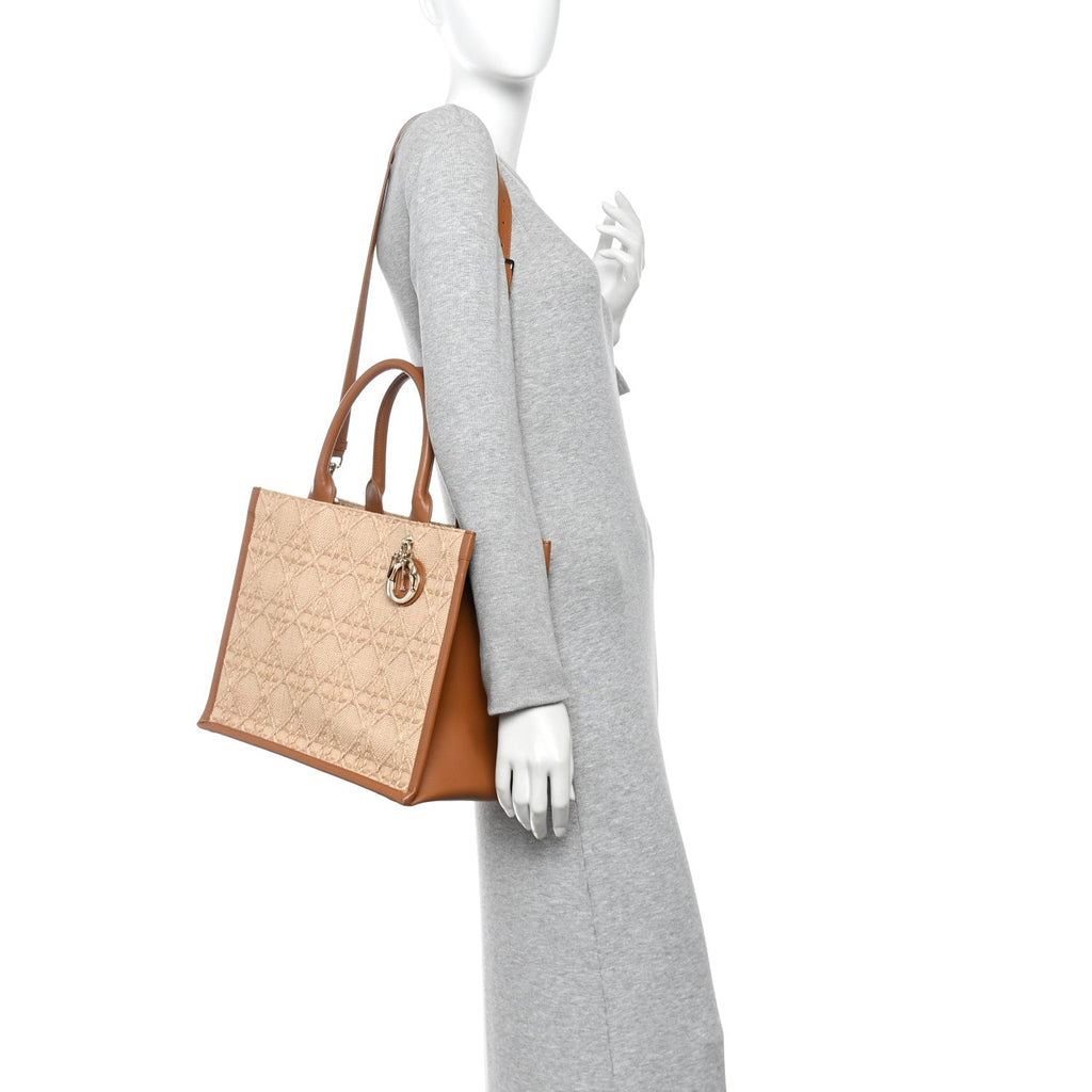 Raffia Macro Cannage Medium Book Tote Natural £¨ Direct shipment via from wholesalehk.shop