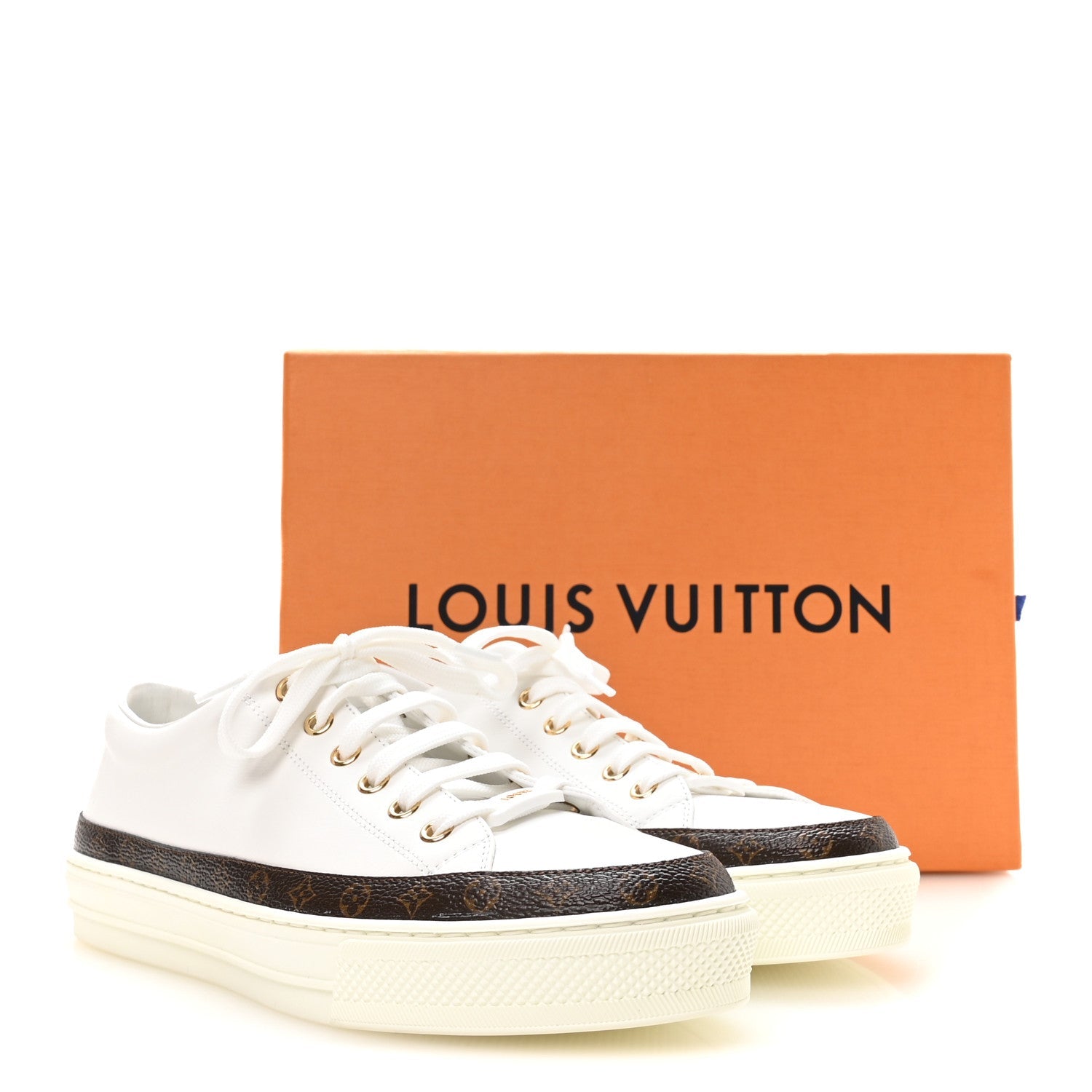 Monogram Womens Stellar Sneakers 39.5 White £¨ Direct shipment via from wholesalehk.shop