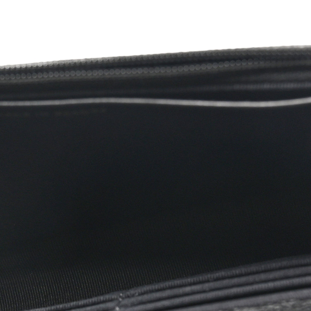 Caviar Quilted Enamel Coco Casino Wallet On Chain WOC Black wholesalehk.shop