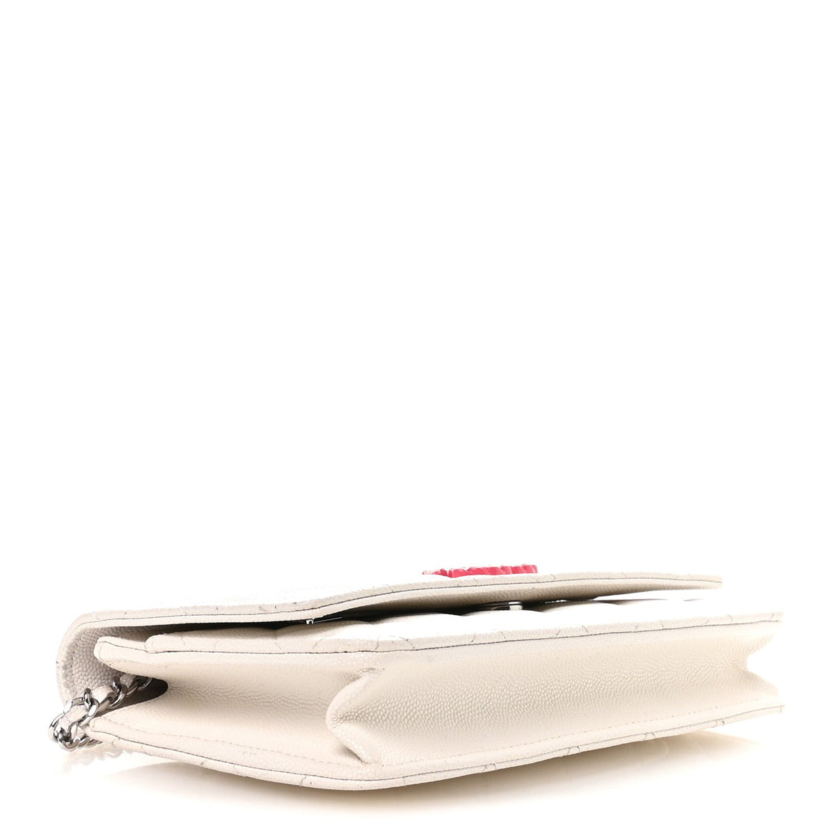 Caviar Quilted Chanel 19 Wallet on Chain WOC White Pink wholesalehk.shop