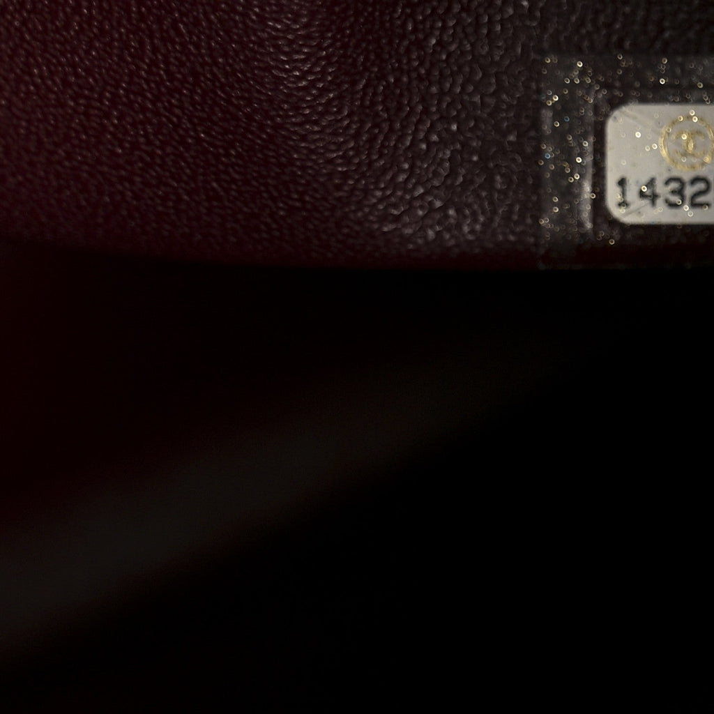 Lambskin Quilted Jumbo Double Flap  Black wholesalehk.shop