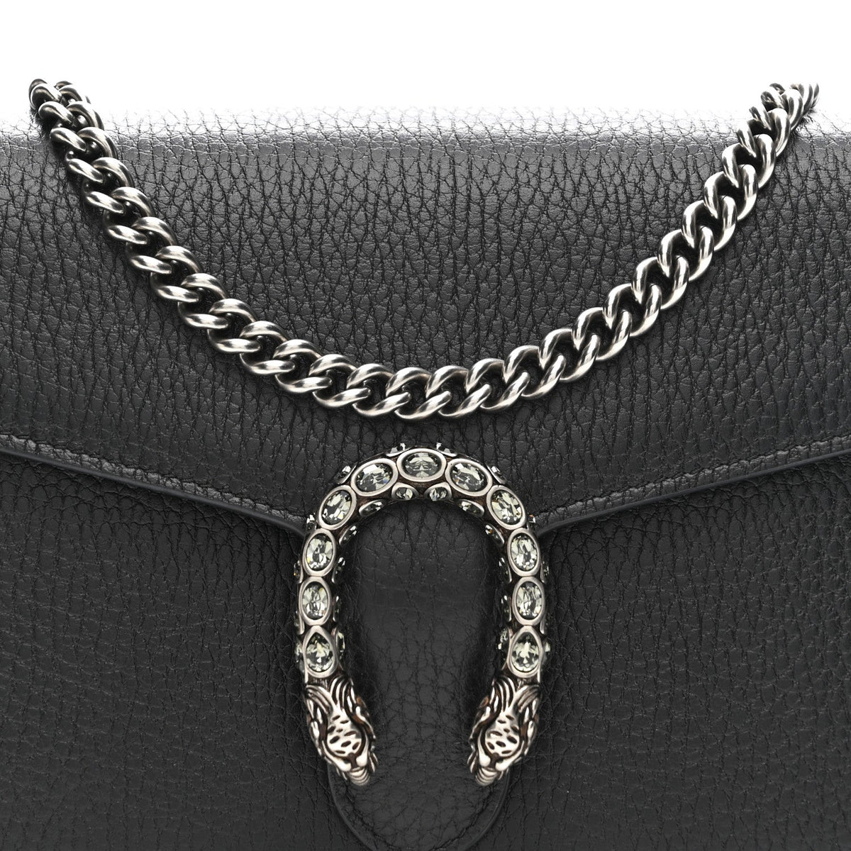 Calfskin Mini Dionysus Chain Wallet Black wholesalehk.shop