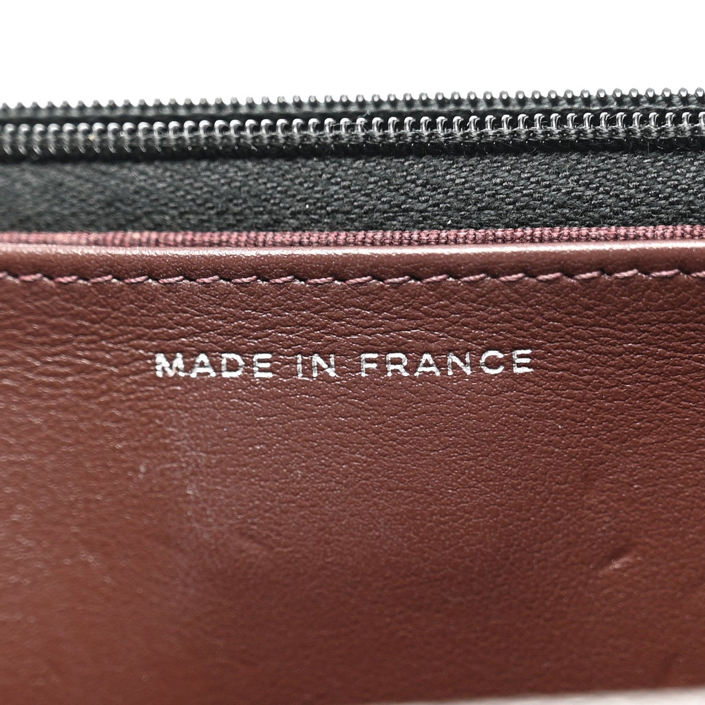 Caviar Quilted Wallet on Chain WOC Black wholesalehk.shop