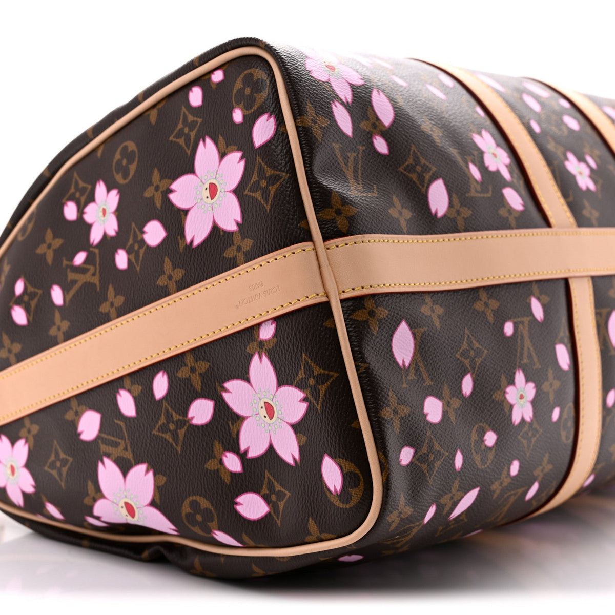 LV X TM Monogram Cherry Blossom Keepall Bandouliere 45 Sakura Brown wholesalehk.shop