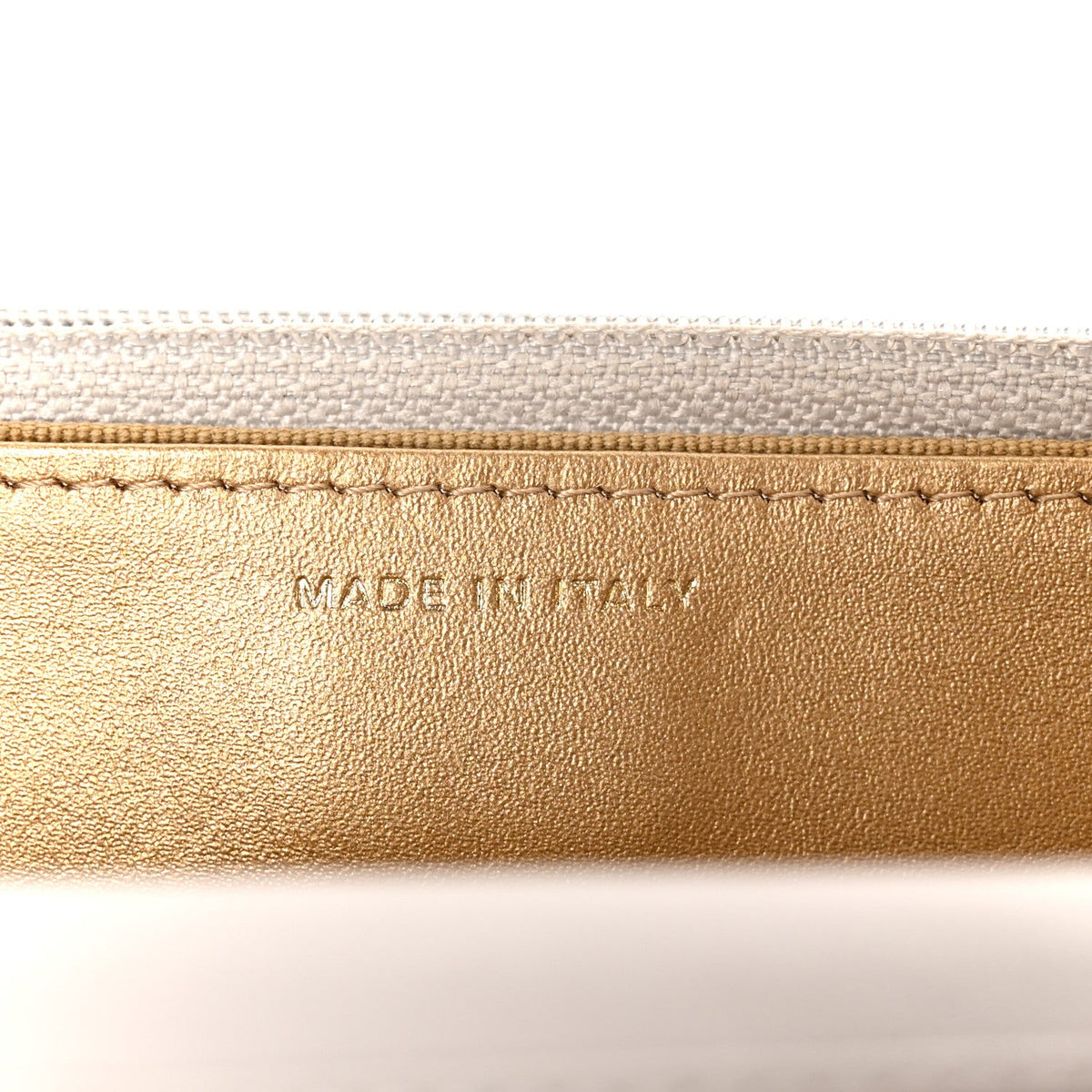 Lambskin Quilted CC Pearl Crush Wallet on Chain WOC Grey wholesalehk.shop