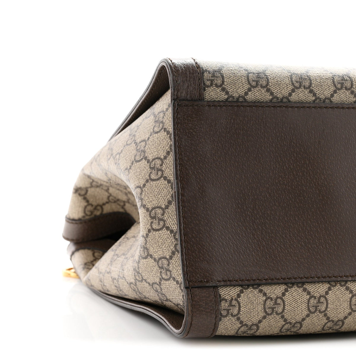 GG Supreme Monogram Web Medium Ophidia Tote Bag Brown wholesalehk.shop