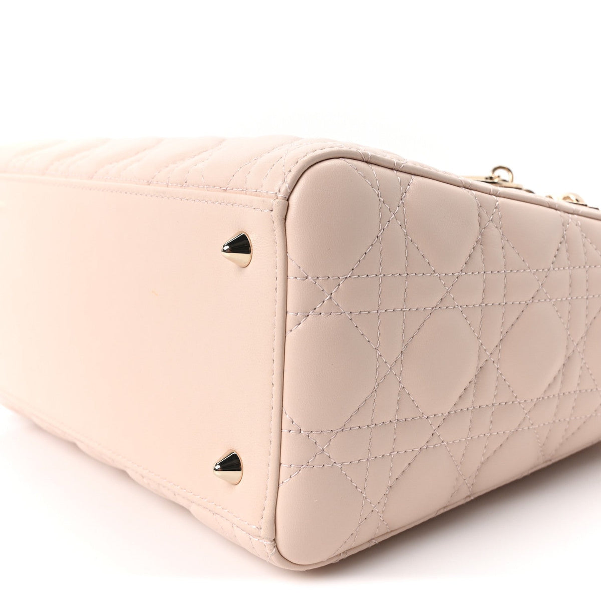 Lambskin Cannage Medium Lady Dior Light Pink wholesalehk.shop