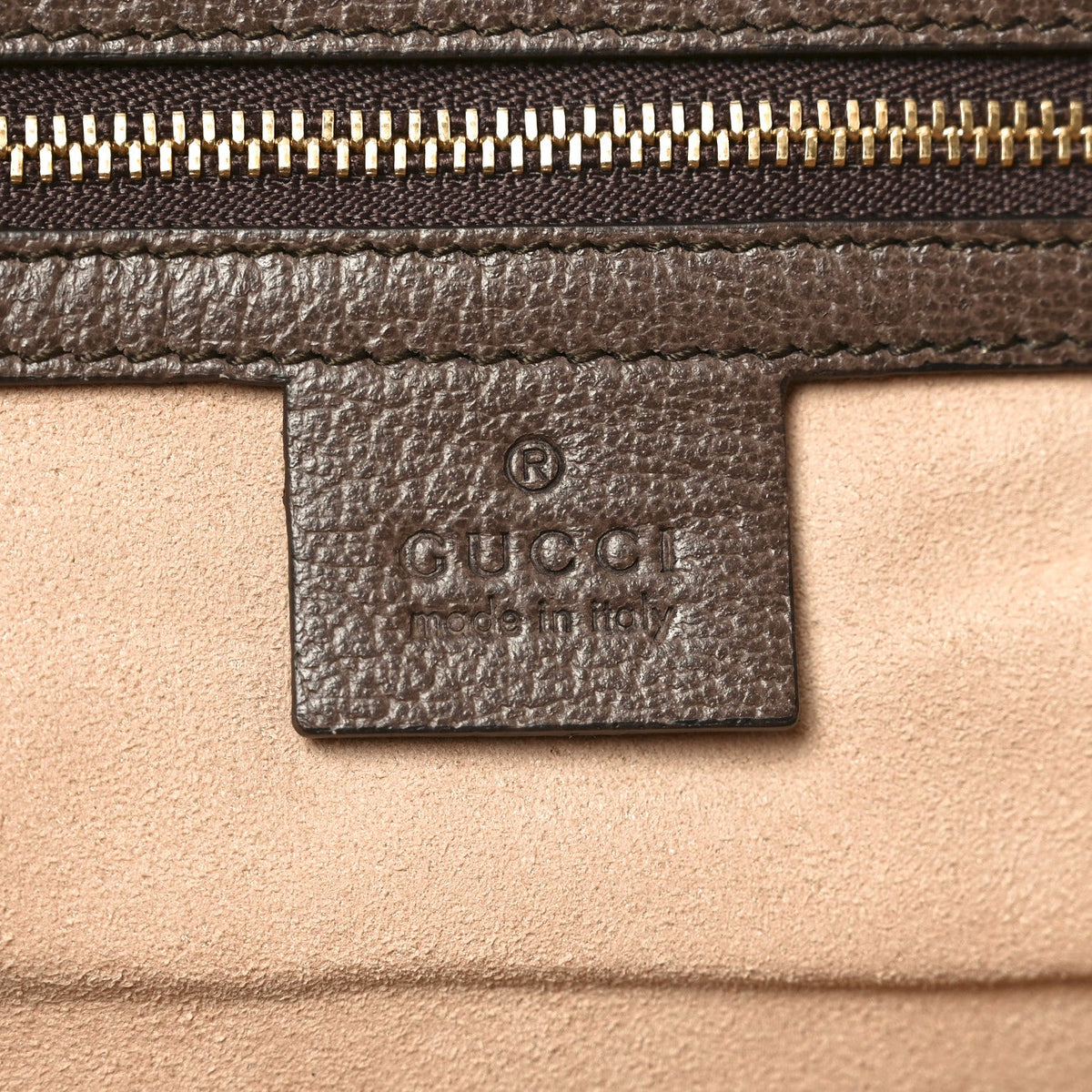 GG Supreme Monogram Medium Ophidia Shopping Tote Brown wholesalehk.shop
